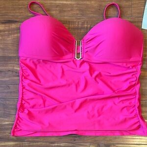Time and Tru Hot Pink Swim Camisole